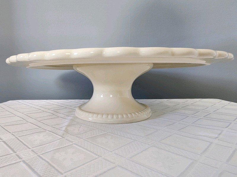 Floral Cake Stand Dome Lid Valerie Cumberland White & Pink Ceramic Cakes gallery