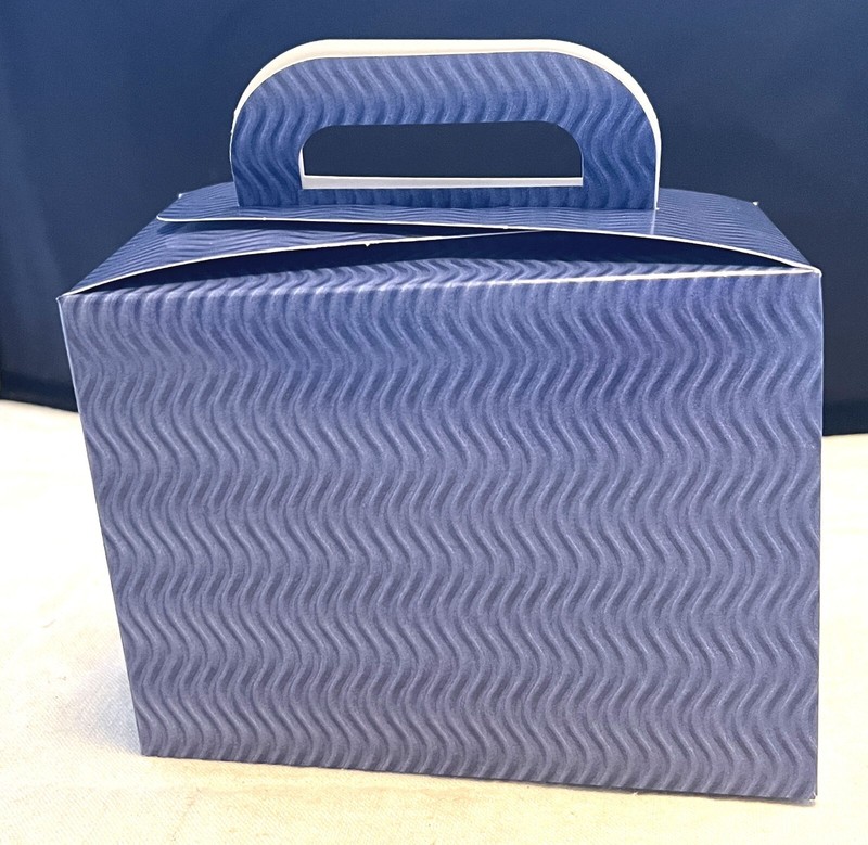 28 Small Blue Wave Candy Tote 6″ x 3-1/2″ x 4-1/2″