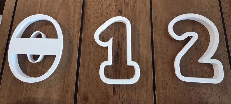 Numbers Cookie Cutters Set 0-9 Size 4in gallery