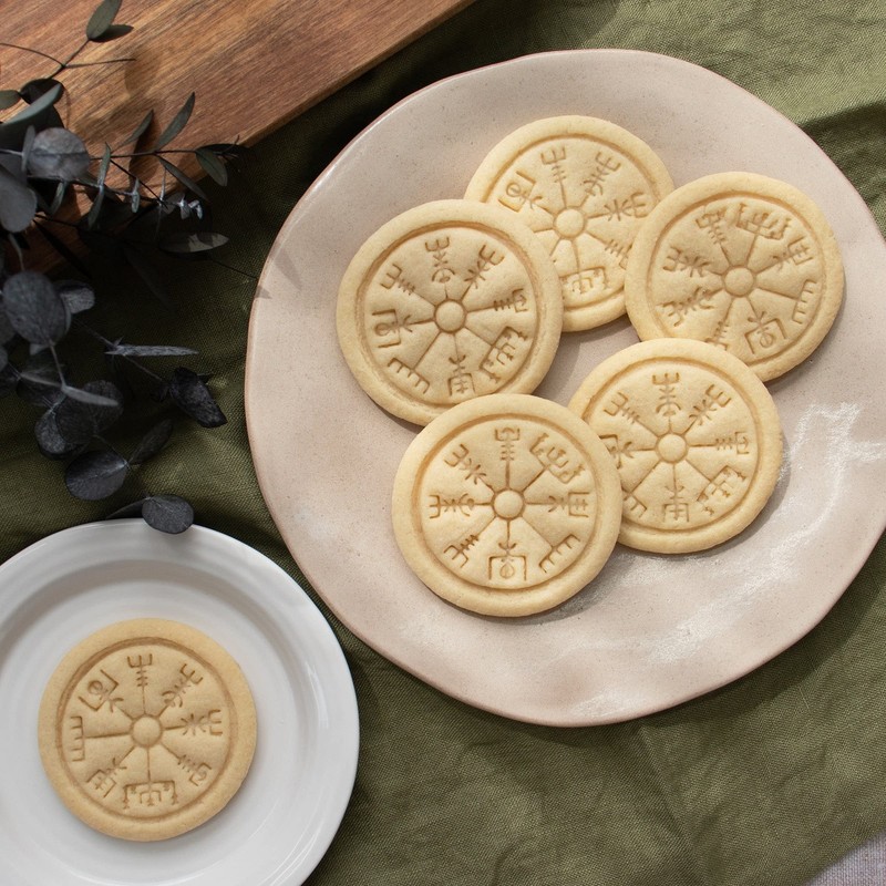 Set of 2 Icelandic Magical Stave cookie cutters Designs Love Charm Astarstafu... gallery