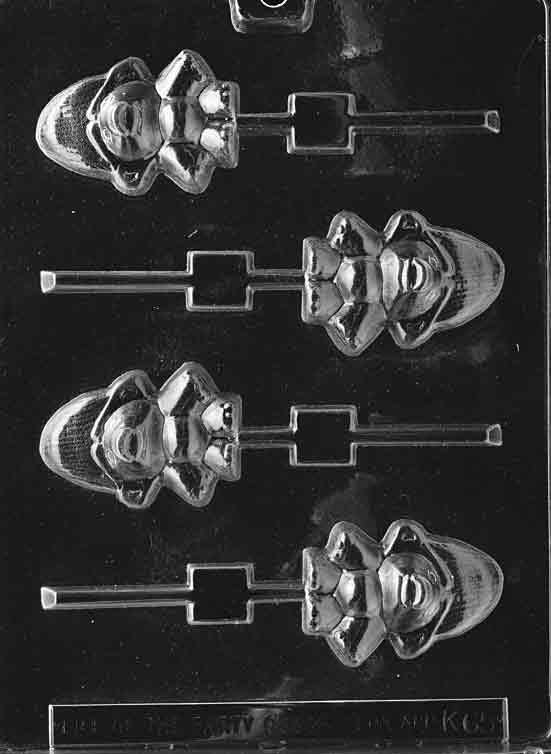 Small baby Troll Lollipop Chocolate & Soap Mold – K065 4 per mold