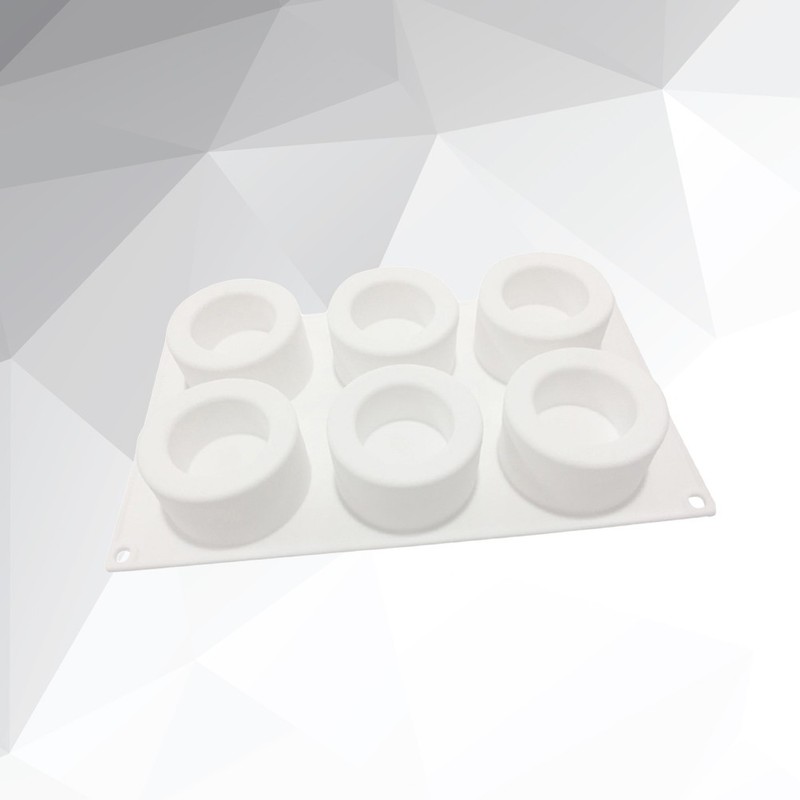 White Silicone Dessert Mold Safe for Oven Microwave and Refrigerator Use gallery