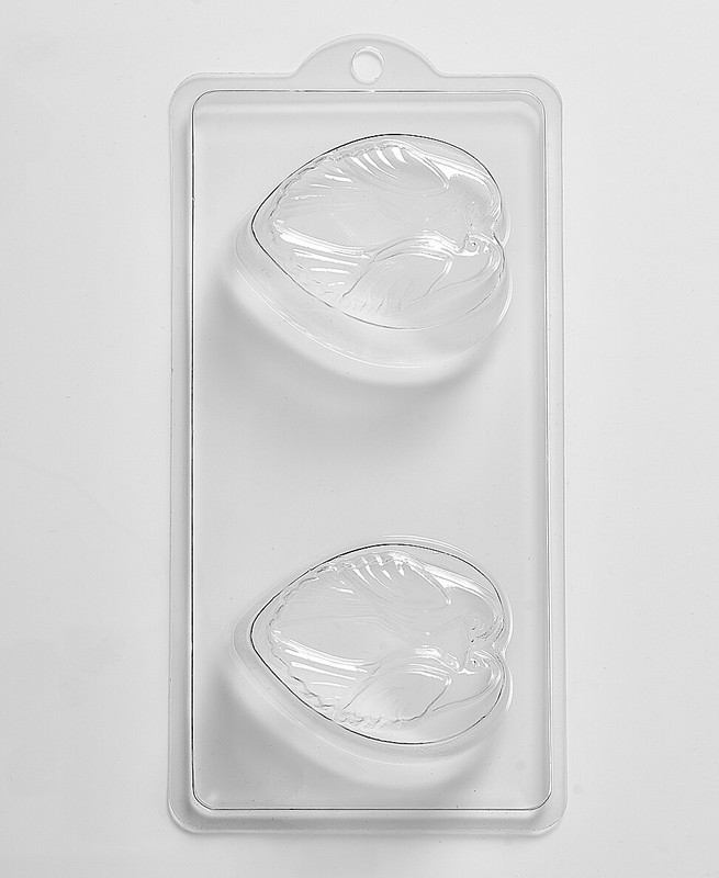 Love Birds On A Heart Chocolate/Soap Mould – 4 Cavity – Pack of 5