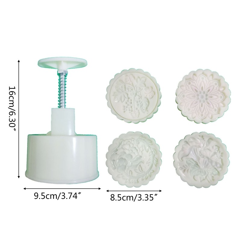 200g Plastic Mooncake Moulds Grape Tulip Shaped 3D DIY Mooncake Stamps Moulds gallery
