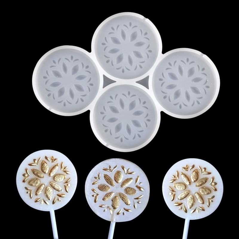2 PCS Flowers Silicone Lollipop Mold, Jelly, Chocolate, Decorating F_ Flowers gallery