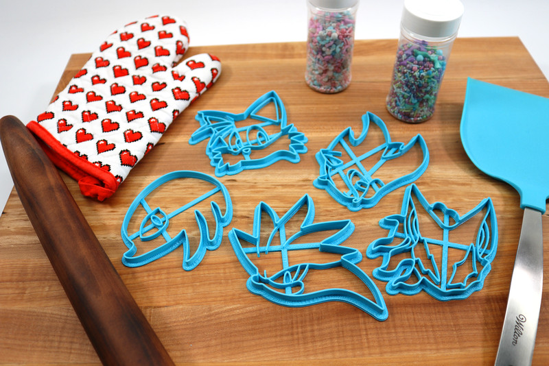 Sonic Characters Cutters- Shadow, Tails, Silver, Knuckles, Infinite gallery