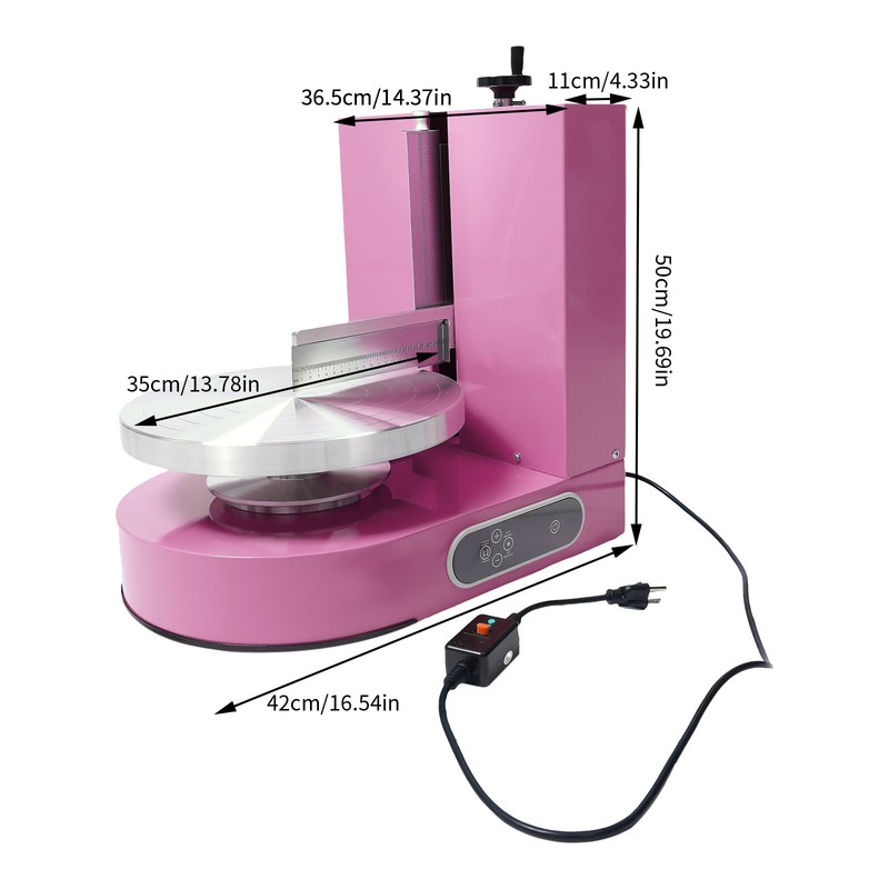 New Cake Cream Spreading Coating Smearing Machine Automatic Cake Wiping Machine gallery