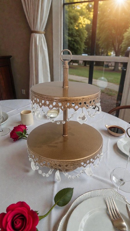 Opulent Treasures® Chandelier 2 Tier Dessert Stand gallery
