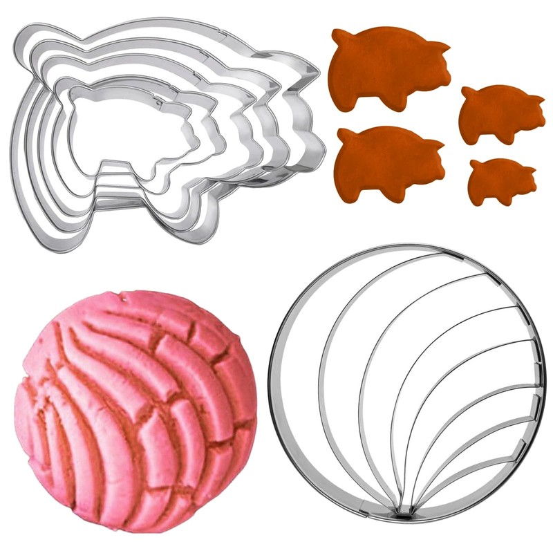 Pig Cookie Cutter Mexican,Concha Cutter,Pig Cookie Cutter,2 To 4.56 In Pigs C…
