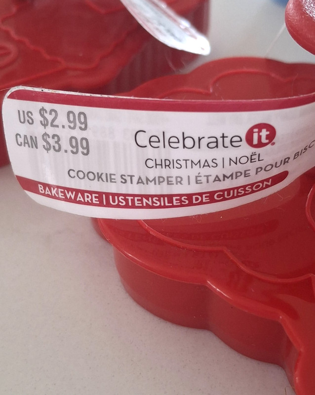 Celebrate It Christmas Santa Cookie Cutter Stamper Set of 3 Red Plastic New gallery