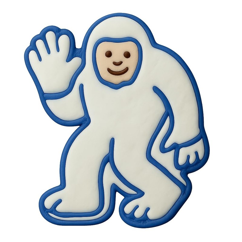 Waving Big Foot Cookie Cutter & Stamp, Fondant & Clay - 4x3.2 gallery
