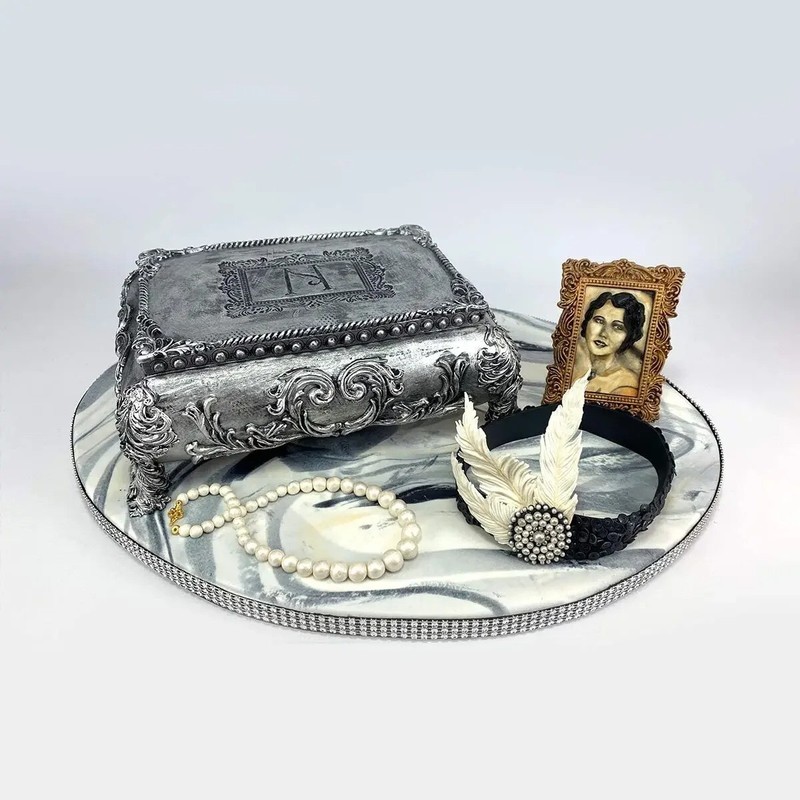 Baroque Scroll Relief Border Fondant Mould Sugar Craft Curlicues Silicone Mold gallery