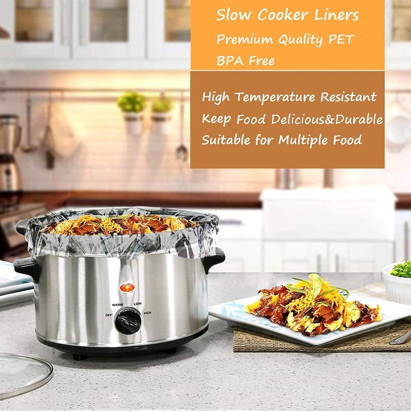 FASOZUKA Slow Cooker Liners 80×Cooking Bags Small Size Disposable Pot Liner gallery