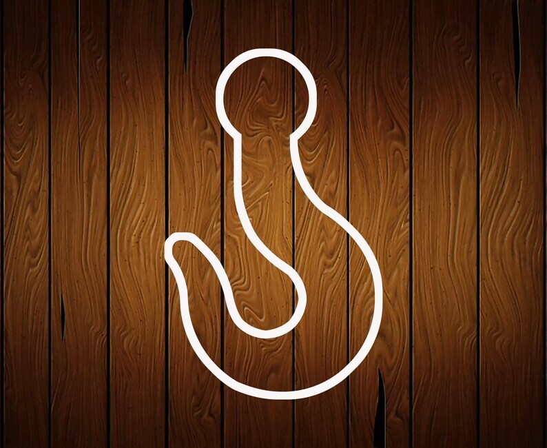 Fish Fishing Hook Cookie Cutter - 3D Printed Food Safe PLA Plastic gallery