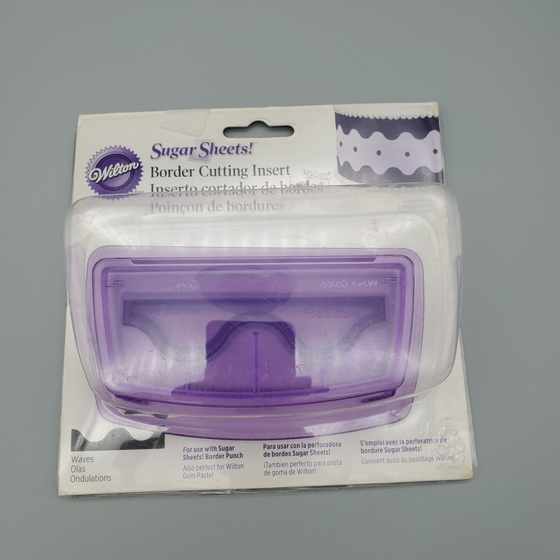 Wilton Waves Border Cutting Insert Sugar Sheets Decorating Supplies NIP Baking gallery