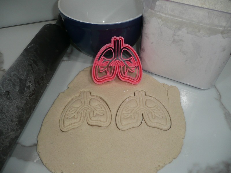 ANATOMICAL LUNGS MEDICAL THEME COOKIE CUTTER MADE IN USA PR5412 gallery