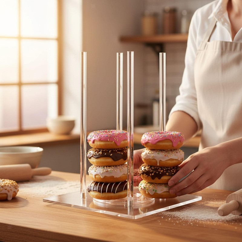 Rotatable Donut Stand Rotating Base Professional Premium Reusable Practical