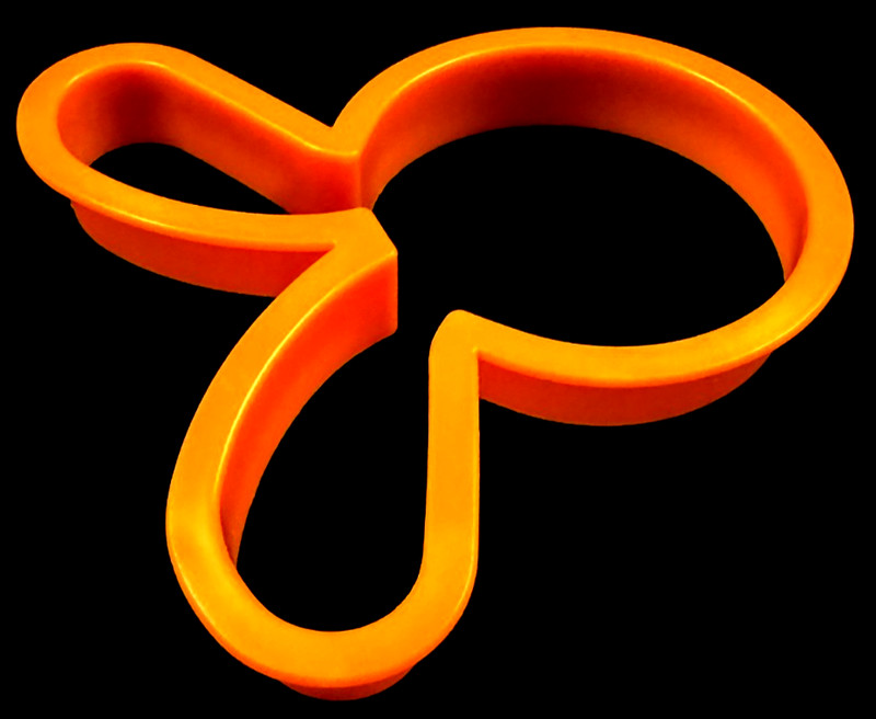 Cookie Cutter - Rabbit - Orange - Plastic - Approx. 4" x 4.25" x 0.5" gallery