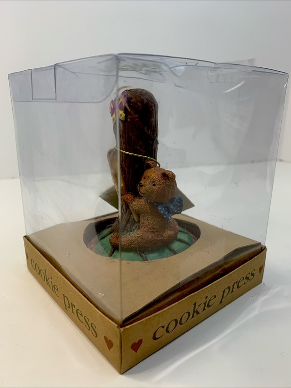 Shaker Heart Cookie Press Teddy Bear W/ Butterfly- Recipe Enclosed 1997 Open Box gallery