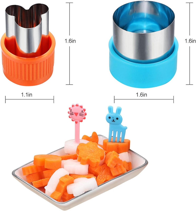 Vegetable Cutter Shapes Set, 24Pcs, Mini Cookie Cutters Set Fruit Cookie Pastry gallery