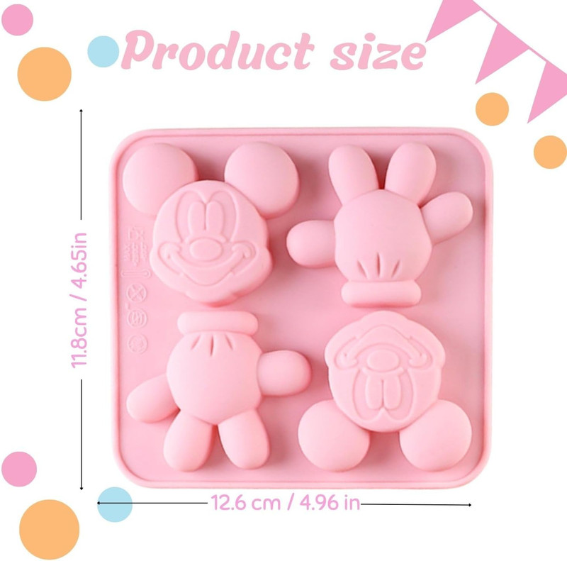 Mouse Silicone Cake Mold Ice Cream Mold Candy Tray Suitable for Mousse, Cake Dec gallery
