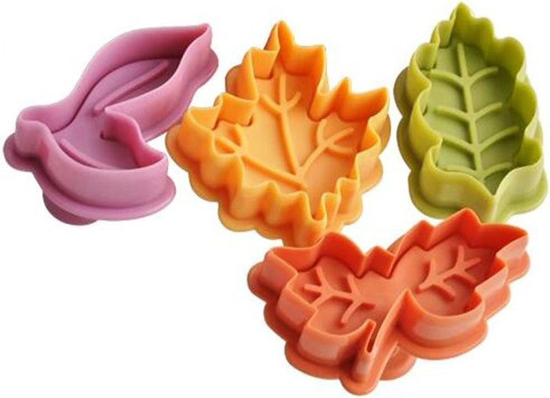 Cake Leaves Cookie Cutter Baking Mold, Pie Crust Cutters, Set of 4, Assorted ... gallery
