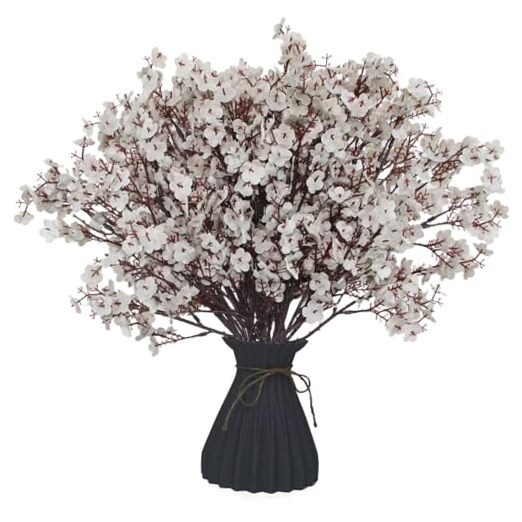 10 PCS Babys Breath Artificial Flowers Flowers Artificial Flower Stems Grey gallery