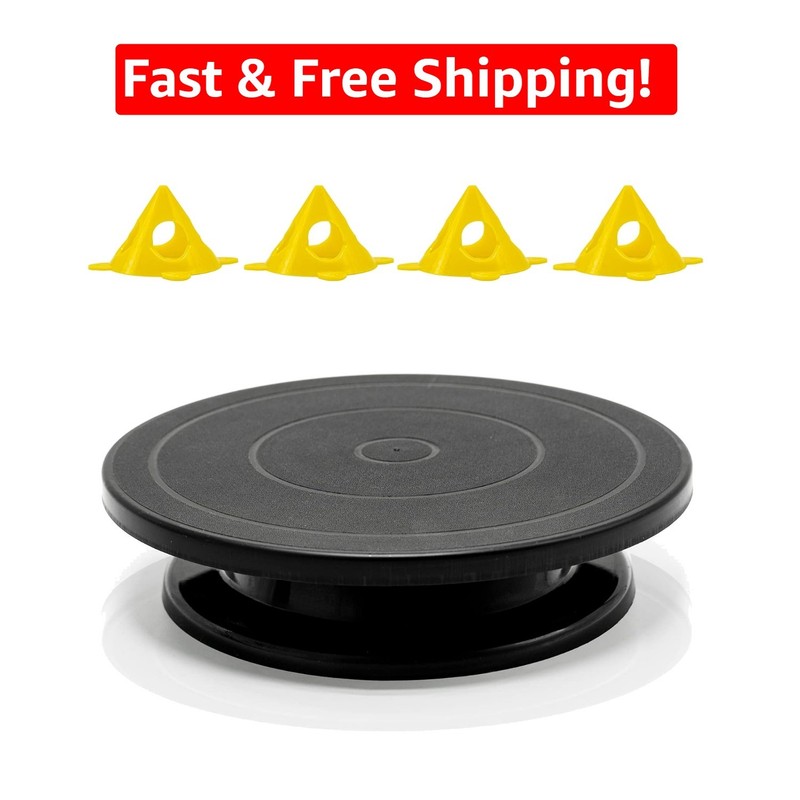 11” Revolving Turntable Stand – Ideal for Painting, Sculpting & DIY Projects