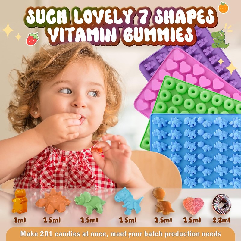 Gummy Bear Molds Silicone Mini Size Non stick Chocolate Candy Gummy Mould for gallery