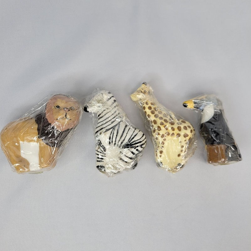 Jungle Birthday Candles By S.F. Jungle – Lion, Zebra, Giraffe, & Toucan Animals