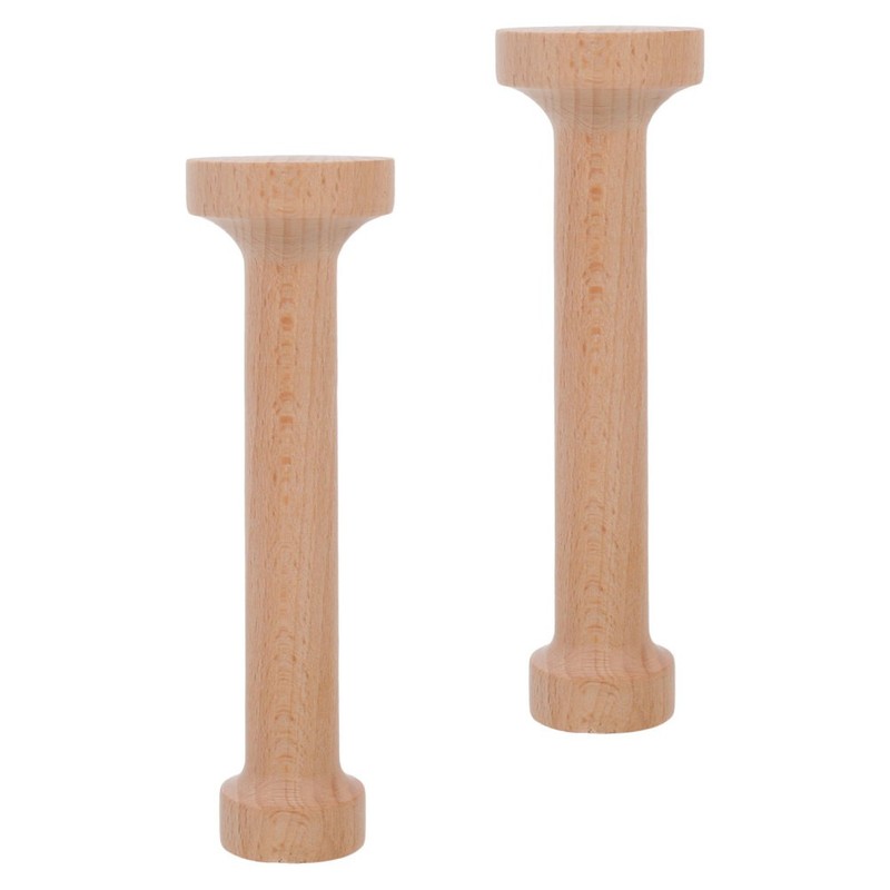 2 Pcs Wooden Tart Tamper Dual Sided Pastry Mold Pie Dough Press Baking Tool gallery