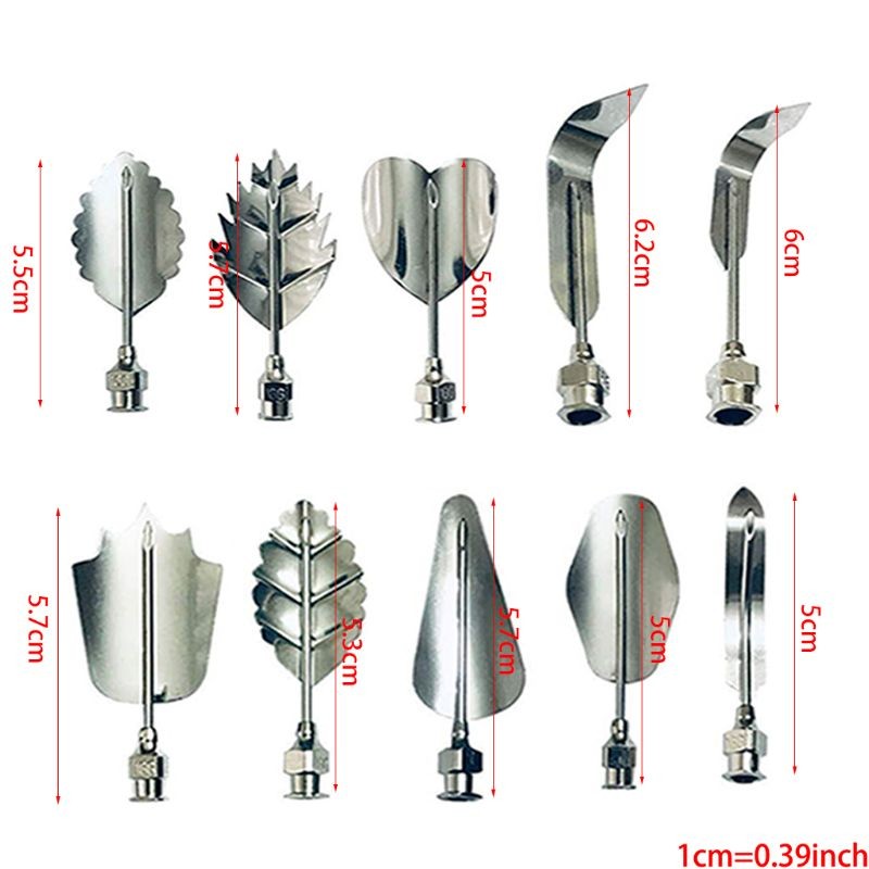 Jelly Gelatin Nozzle Set Russian Nozzle Stainless Steel Material gallery