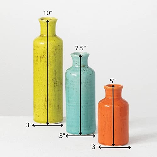 Vase Set, Farmhouse Decor, Vases for Your Kitchen, Bedroom, Office, Multicolor gallery