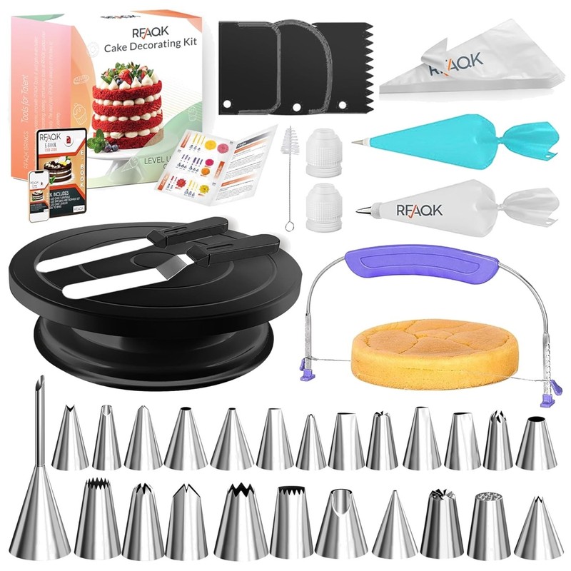 Beginner-Friendly Cake Decorating Set with Video Guide