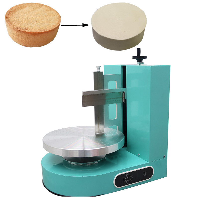 Green Color 4-12inch Cake Cream Spreading Coating Smearing Machine 110V 200W