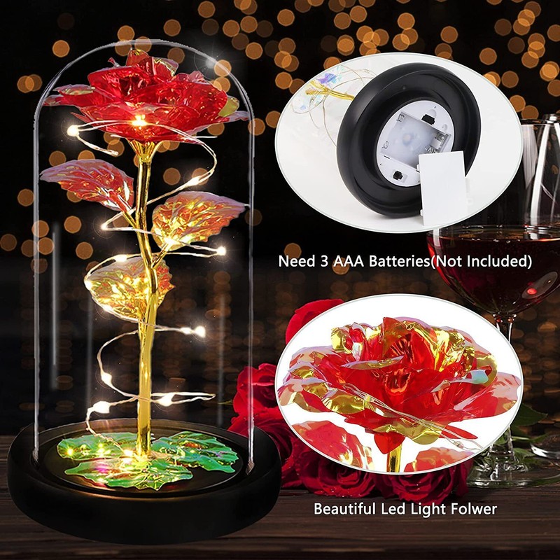 Mother's Day Eternal Rose Flower LED Enchanted Galaxy Rose Girlfriend Gifts gallery