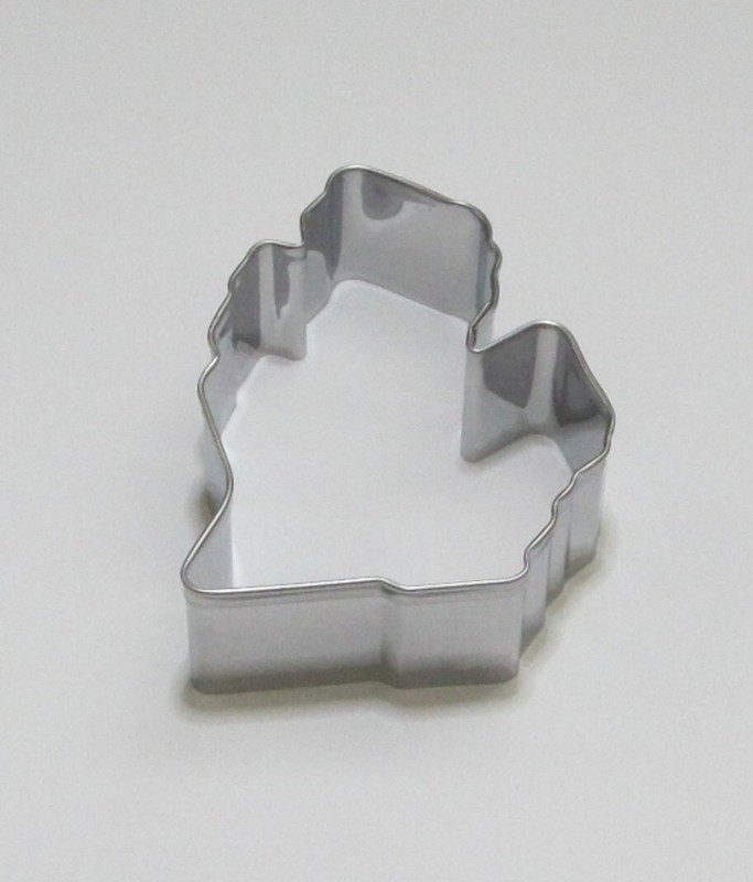 3⅛" Michigan MI Cookie Cutter Tin Steel USA Map Outine The Great Lakes State gallery