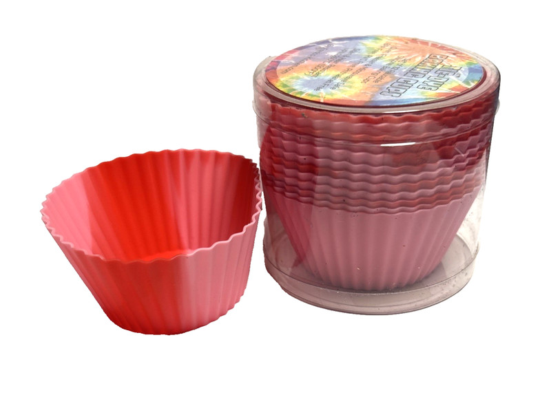 36pc Pack Silicone Baking Cup Reusable Medium Non-Stick Cake Molds Set USA made gallery