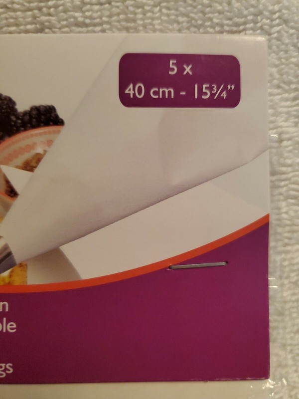 Patisse Accessories Disposable Pastry bags 5 X. 40cm-15 3/4in. gallery