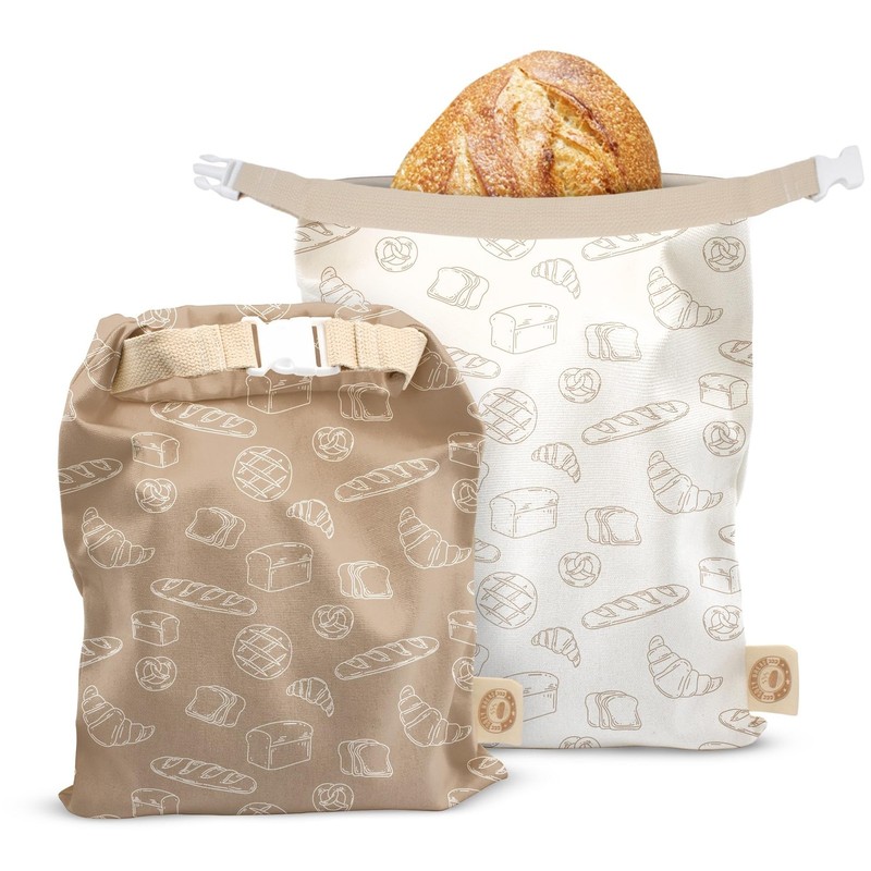 Cozy Bread® Reusable Bread Bag Set for Home Bakers | USA Brand | Charming D