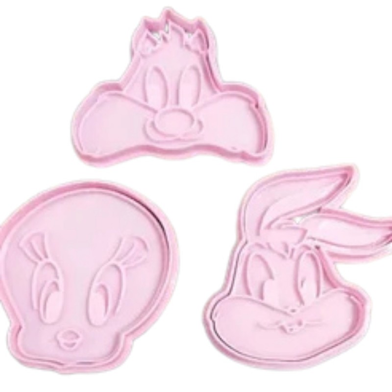 Cartoon Cookie Cutter Set – Cute Bunny, Bird & Cat Biscuit Molds for Kids Baking