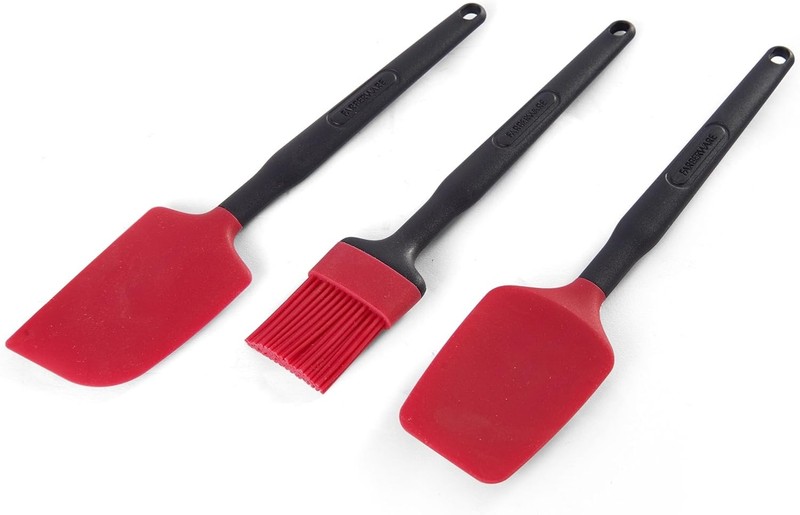 Classic Mini Baking Set, 3-Piece Silicone Kitchen Utensils –