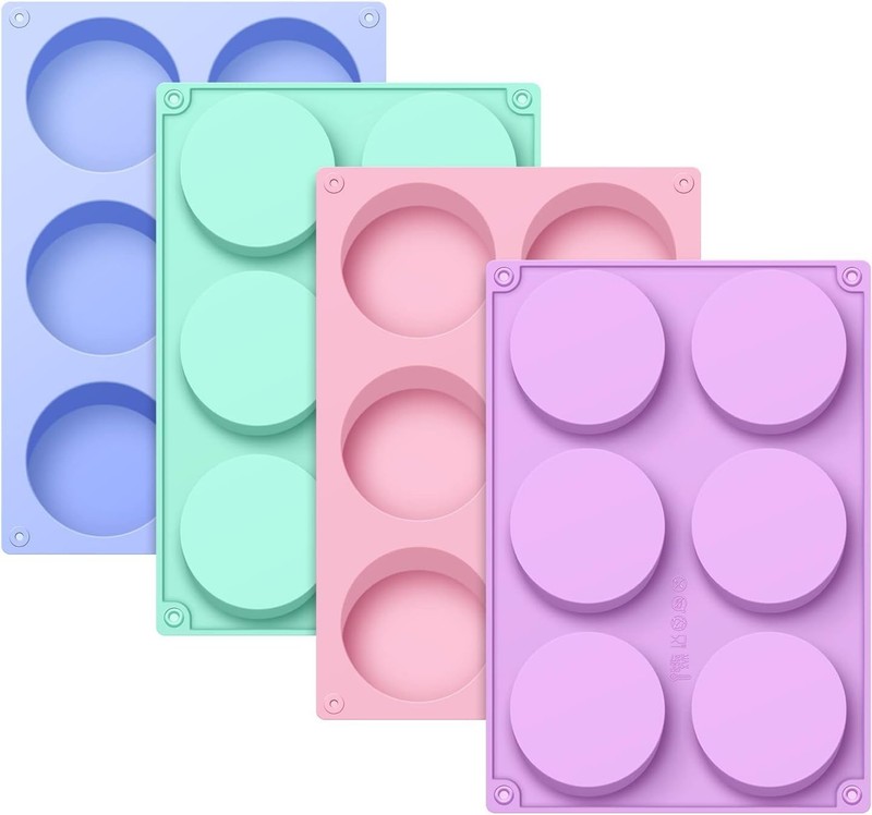 4 PCS Candy Molds, Silicone Oreo Cookie Chocolate Molds for Candy, Cookies, Oreo