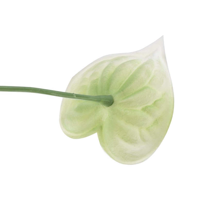 5Pcs 13" Artificial Anthurium Lily Flowers Floral Bouquet Decor Light Green gallery
