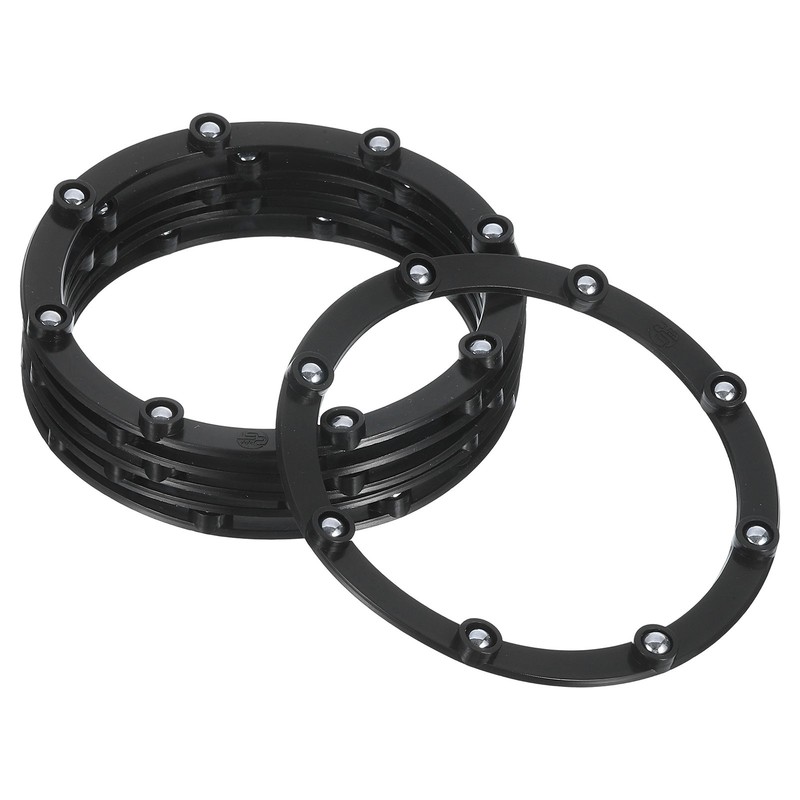 6Pcs 4 Inch Rotating Swivel Stand with Steel Ball Bearings, Black, 8 Balls