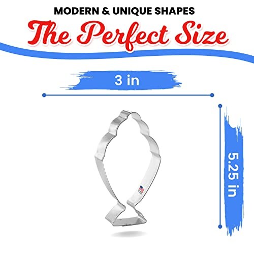 Ice Cream Sundae Cookie Cutter 5 Inch - Made in the USA – Cookie Cutters Tin gallery