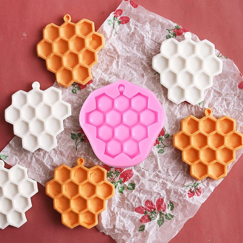 Bumble Bee Silicone Mold Set - 7 Cavity Non-Stick Molds for Cakes & Candies gallery