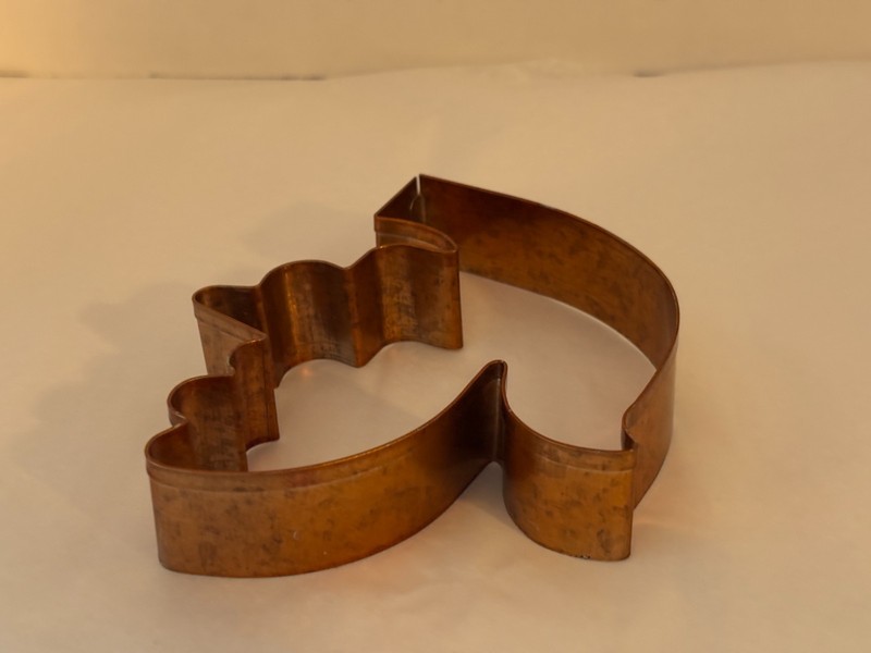 Set of 2 Copper Tone Christmas Holiday DOVE Cookie Cutters - 5 1/8" X 4 1/4" gallery