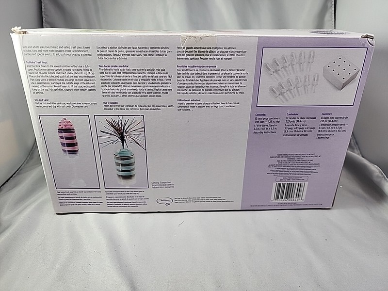 Wilton Cake Pop and Dessert Display Set 12ct Ribbon Not Included Party Decor gallery
