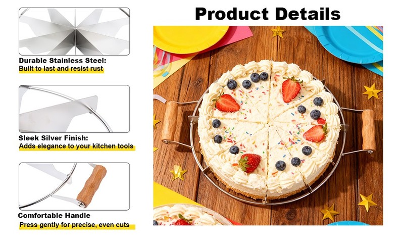 SOTECH Multi-Blade Pastry Pizza Cutter (6/10 Cuts) Perfect Portion Slicer Tool gallery